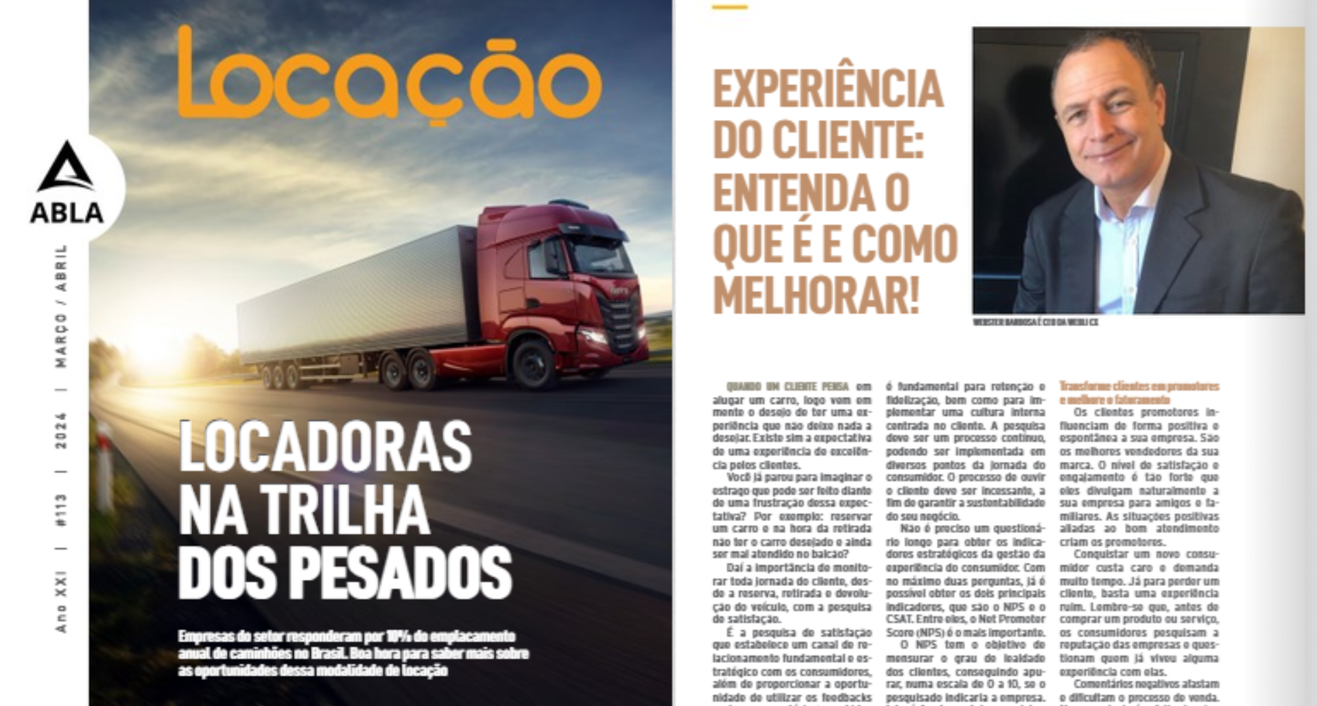 Webli é Destaque na Revista Locação da Abla