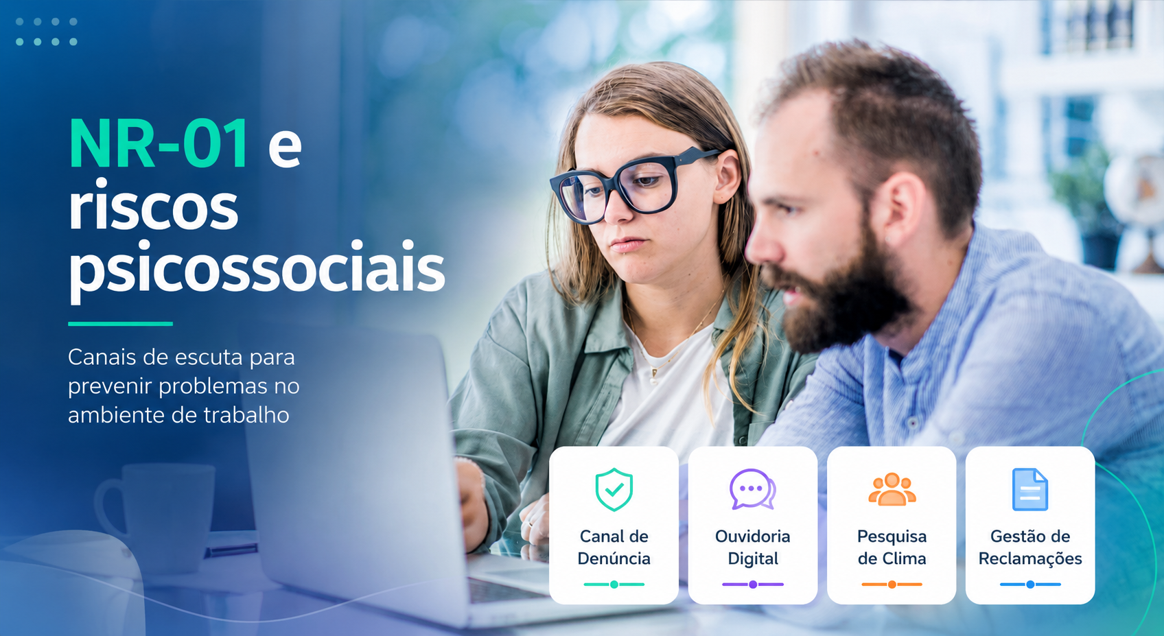 NR-01 e riscos psicossociais: como sua empresa pode se preparar com canais de escuta